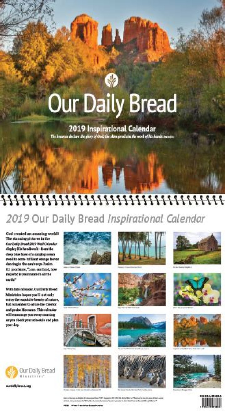 2019 Our Daily Bread Wall Calendar