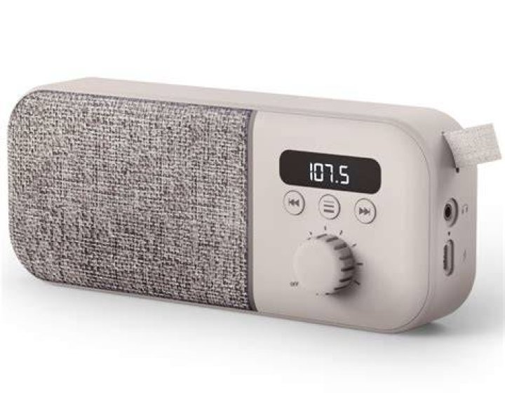 44982 - Fabric Box Radio Cream