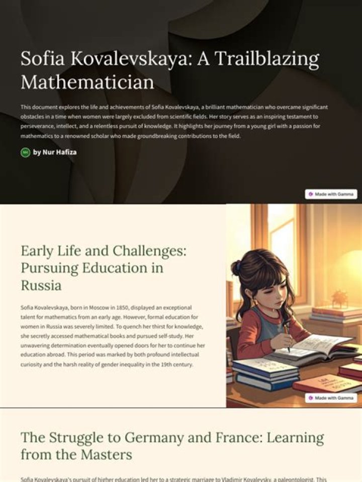 A Trailblazing Mathematician And Advocate