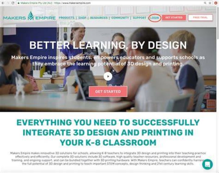 Access to Makers Empire website from the Polar Cloud