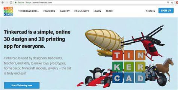 Access to Tinkercad from the Polar Cloud