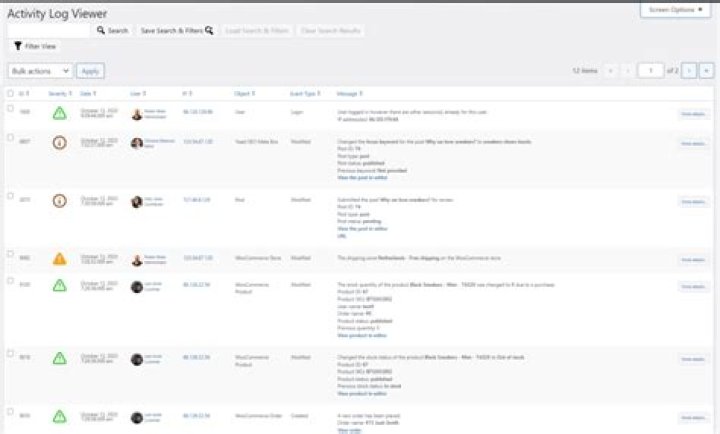 Activity Log Viewer