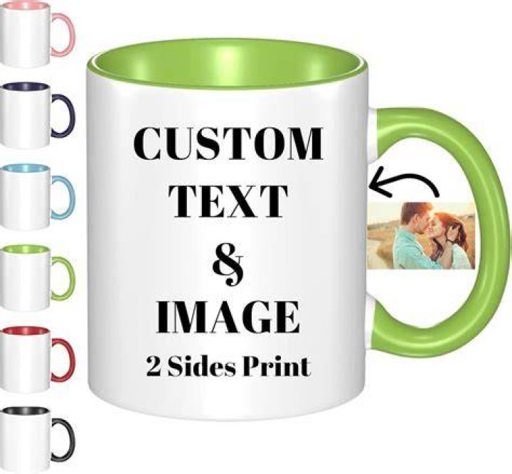 add your custom image or text personalized coffee mugs