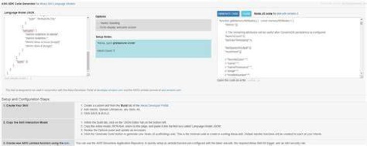 Alexa Skill Code Generator