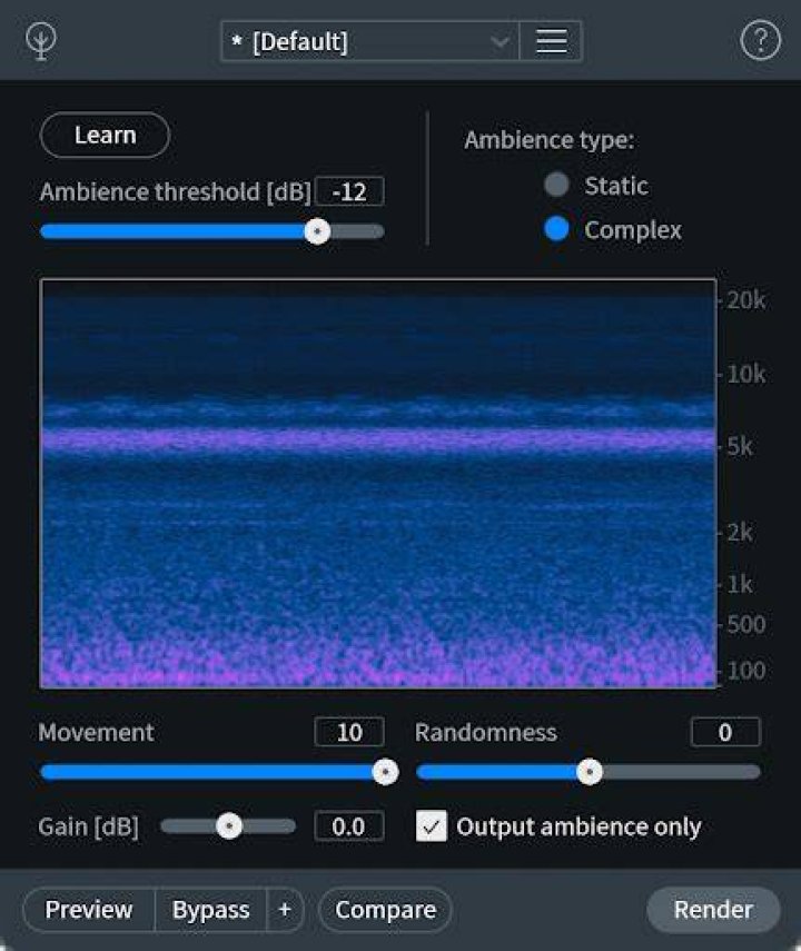 Ambience Match - RX 9 Help