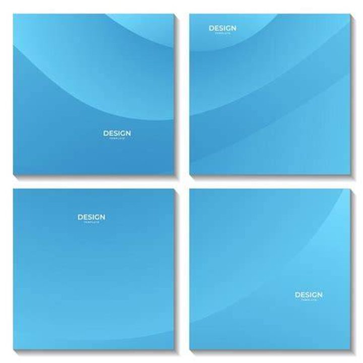 Basic Blue Templates Set