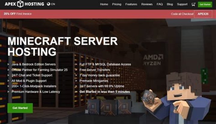 best minecraft hosting website - Apex Minecraft Hosting