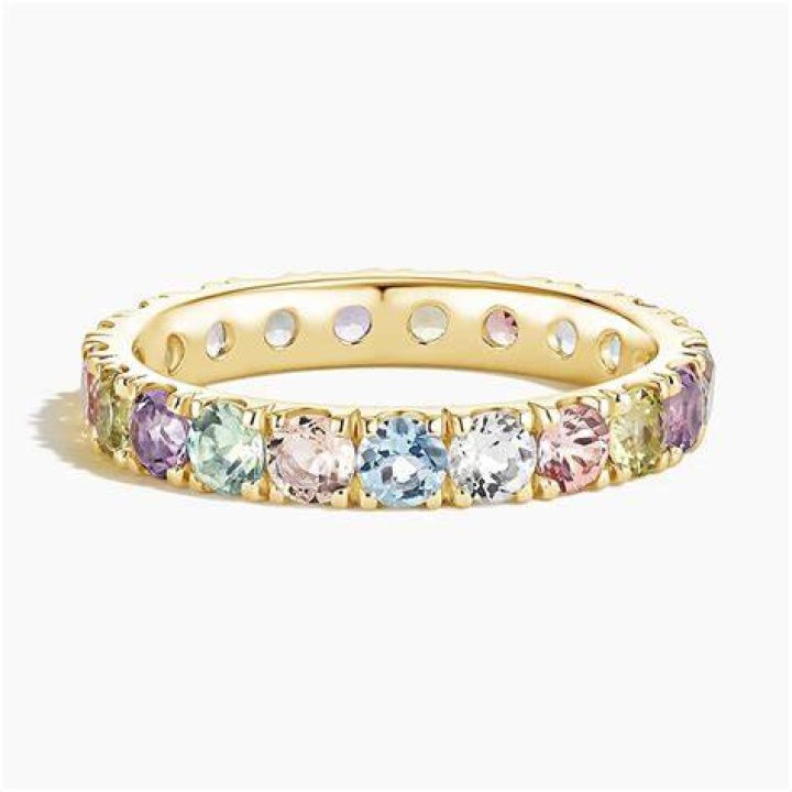 Carlisle Tapered Stacker Color Stone Ring Rings