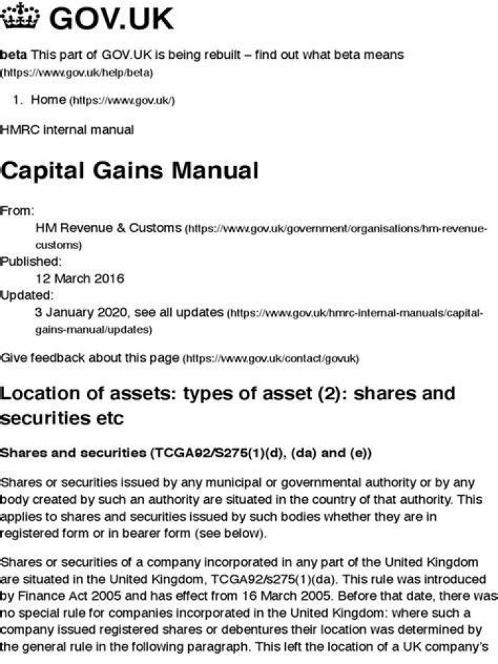 CG56200 - Capital Gains Manual - HMRC internal manual