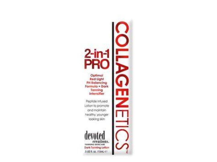collagenetics 2-in-1 lotion red light therapy prep & tanning lotion