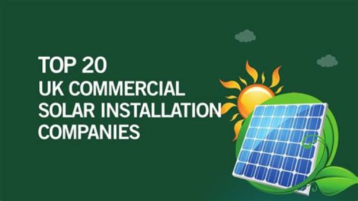 commercial solar installation companies