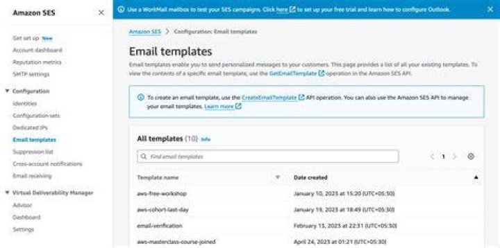 Creating custom email templates with Amazon SES — Boto3 Docs 1.17.36 documentation