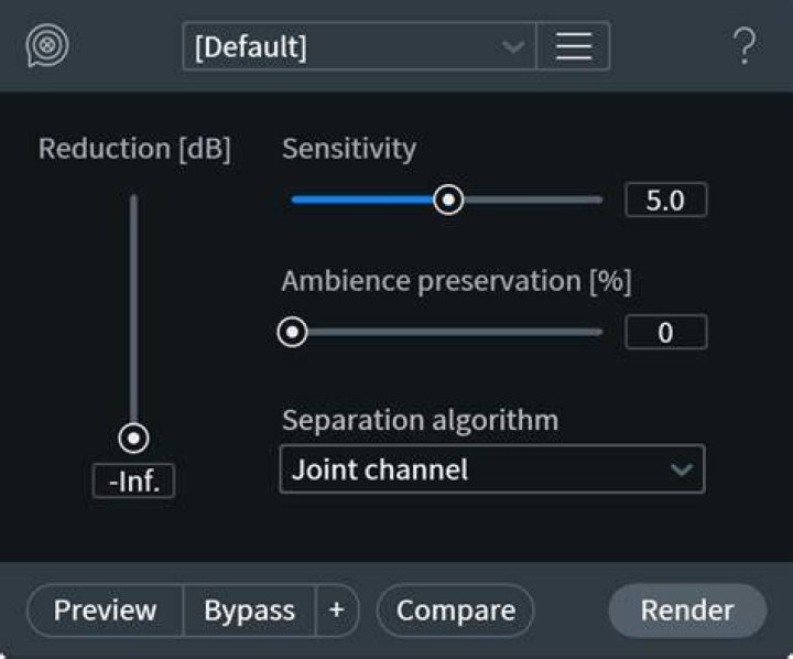 Dialogue De-reverb [ADV] - RX 7 Help