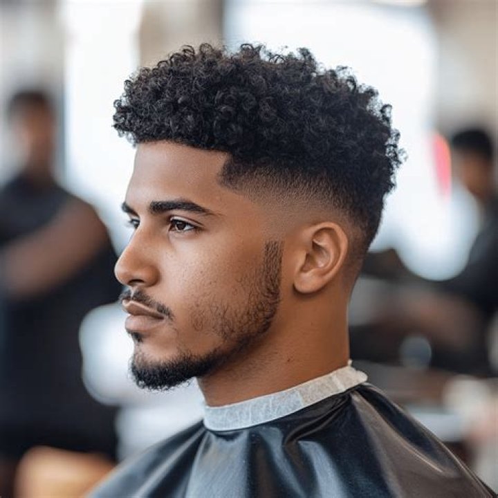 Discover The Allure Of The Curly Taper Fade Black Male