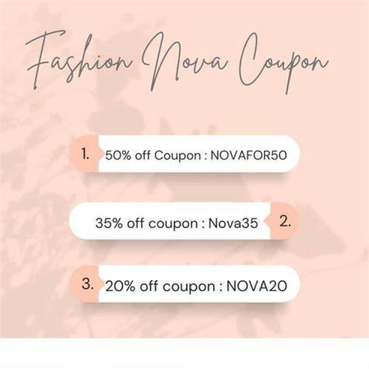 Dive Into The 70 Off Fashion Nova Discount Codes January 2024