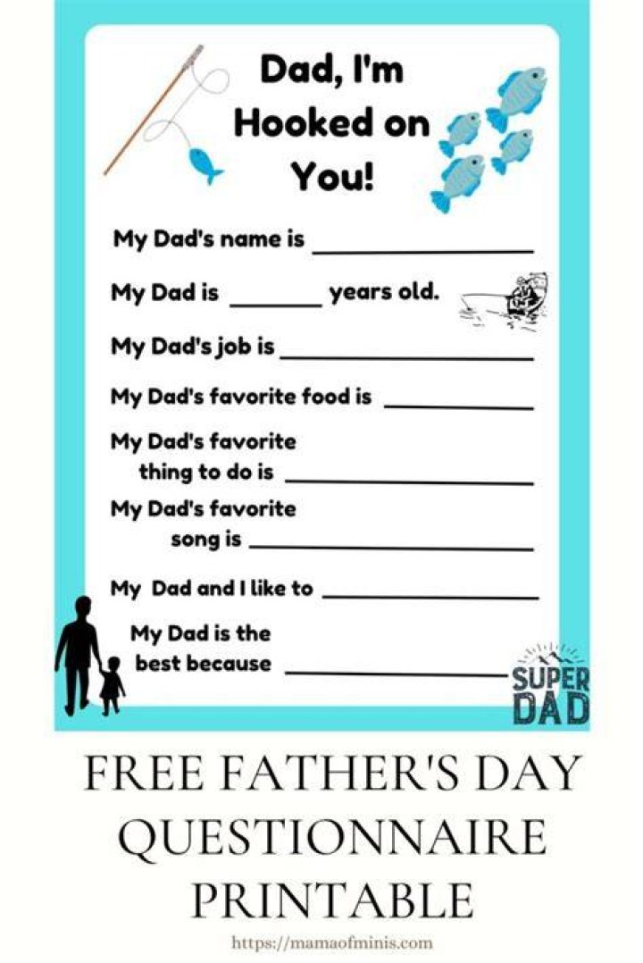 
{DIY} father's day questionnaire.
