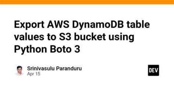 DynamoDB — Boto 3 Docs 1.12.22 documentation