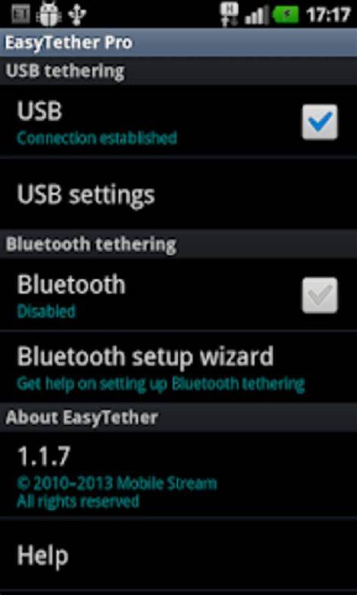 EasyTether - Android tethering F.A.Q.