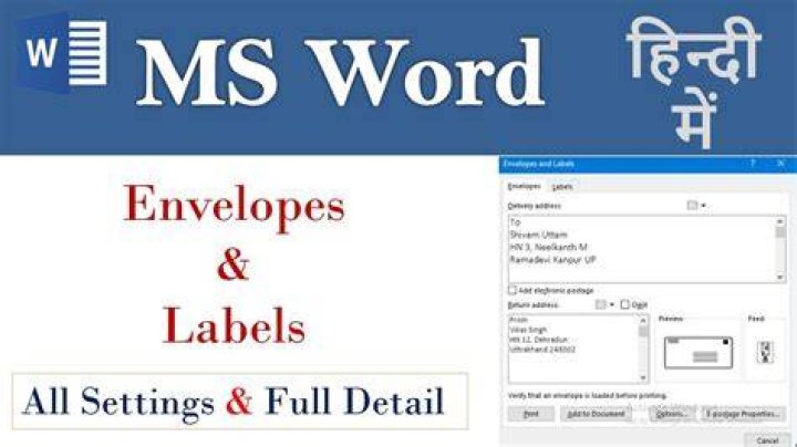 Envelopes and Labels