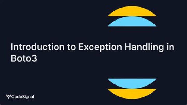 Error handling - Boto3 1.34.74 documentation