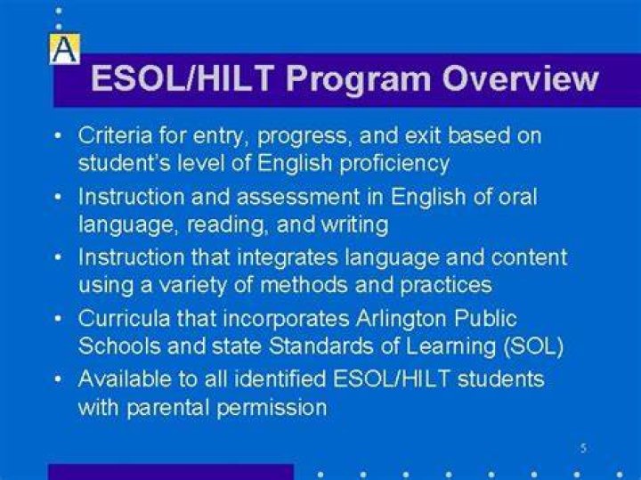 ESOL/HILT / Overview