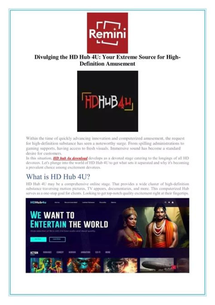 Experiencing **hd hub 4 u fail**? Why Your High-Definition Experience Might Be Falling Short