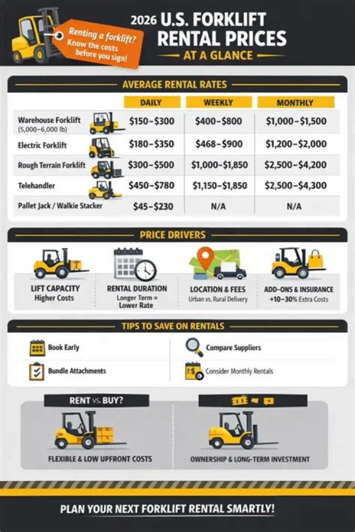 Forklift Rental Prices Rockwall TX 75087