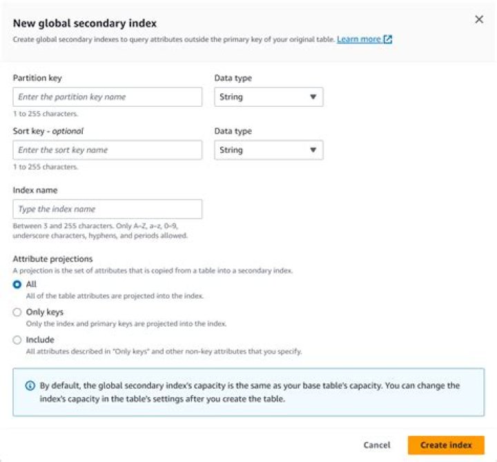global_secondary_indexes - Boto3 1.34.87 documentation