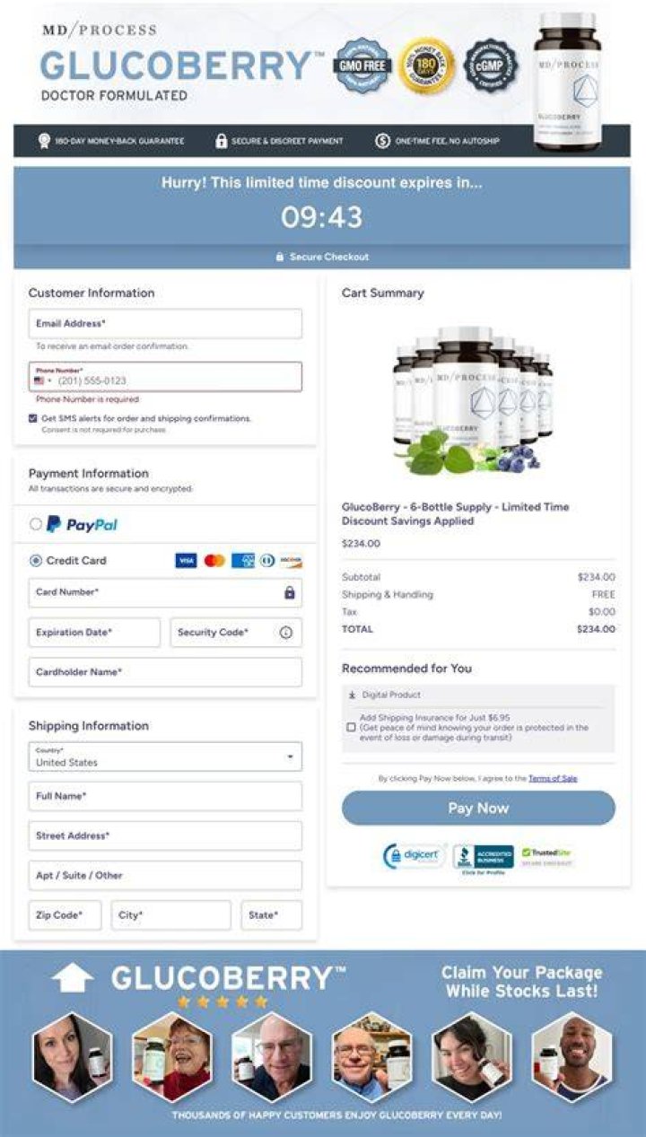 Glucoberry Official Website