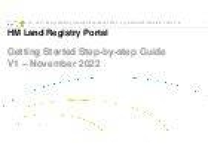 HM Land Registry portal: getting started