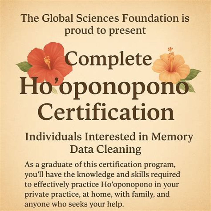 Ho'oponopono Certification