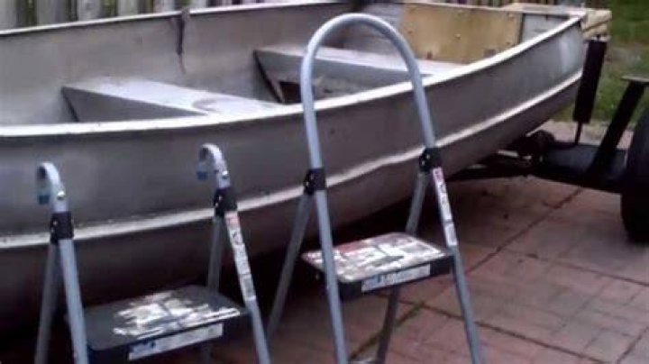 Homemade Duck Boat Ladder 0.5