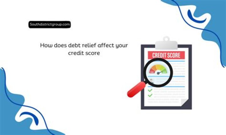 how does debt relief affect your credit