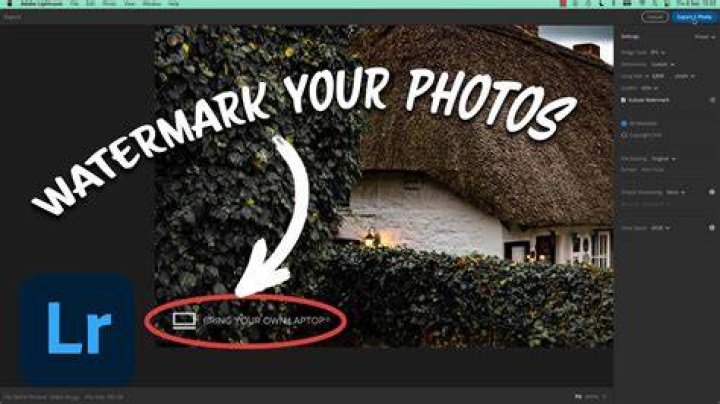 how to make a watermark in photoshop and use it in lightroom