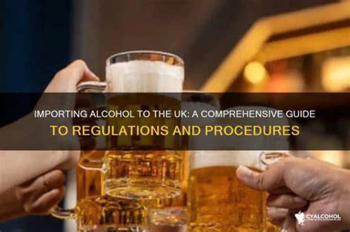 Import alcohol into the UK from 1 January 2021