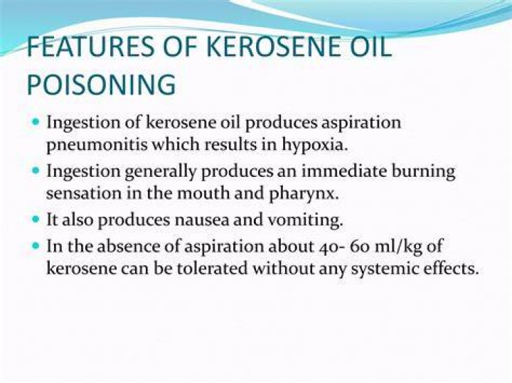 Kerosene poisoning