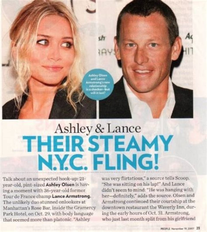 Lance Armstrong & Ashley Olsen: Hitting it Again!