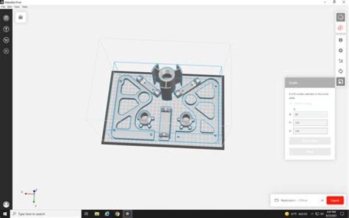 Manipulating OBJ files on the build plate