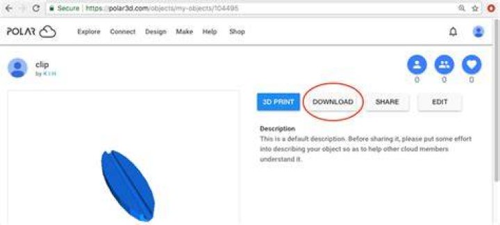 Manipulating Polar Cloud objects in the Makers Empire 3D
design app