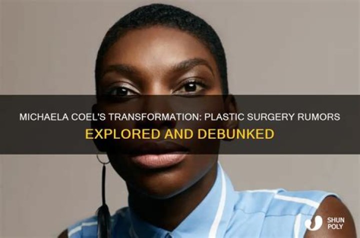 Michaela Coel Plastic Surgery Explored