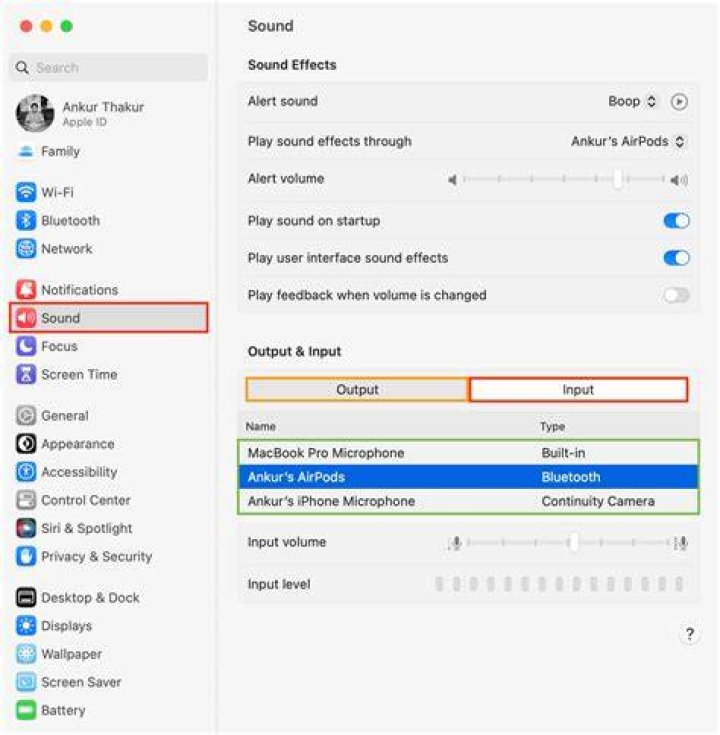 Orientation / Mac: Change Sound Output