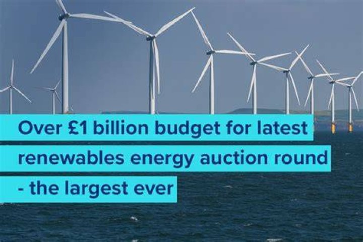 Over £1 billion budget for renewable energy auction
