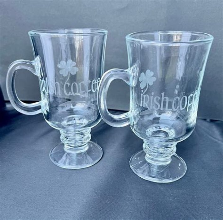 personalized clear irish coffee mugs