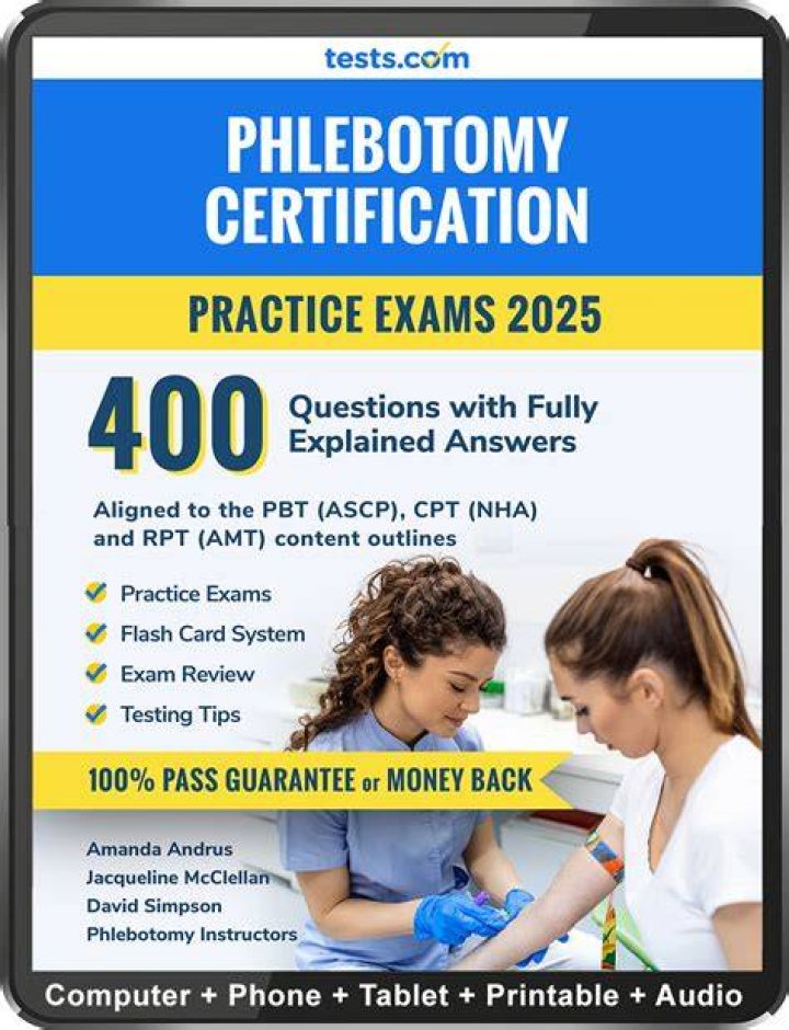 Phlebotomy Certification Practice Test Tupelo MS