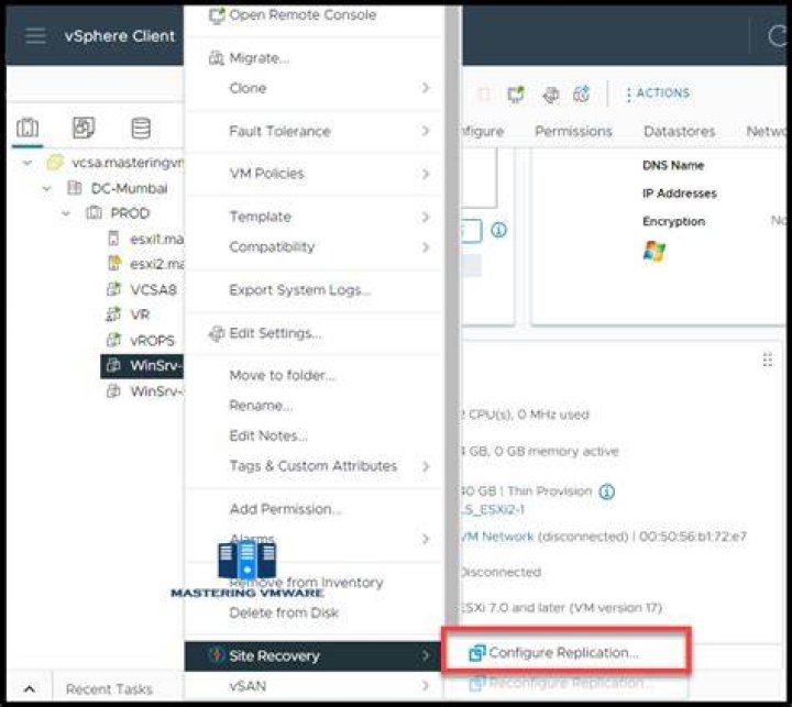 Prerequisites for VM replication