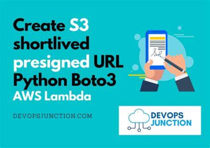 Presigned URLs — Boto3 Docs 1.18.65 documentation