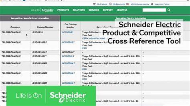 Product Cross Reference Search | Schneider Electric
