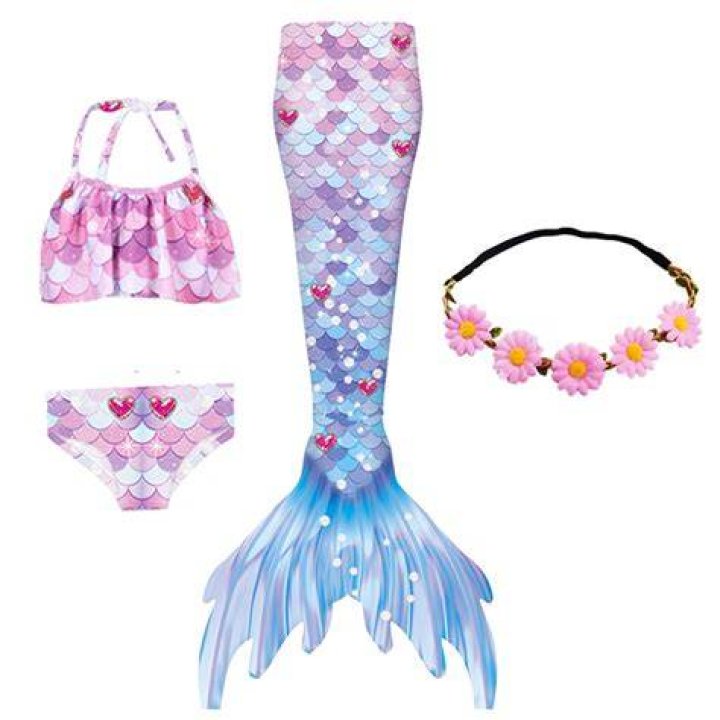 Product Safety Report: Girls Swimming Mermaid Tails Costume Children Mermaid Swimsuit Bikini Set can add Monofin Swimming Kids Girls Mermaid Tail (2201-0255)