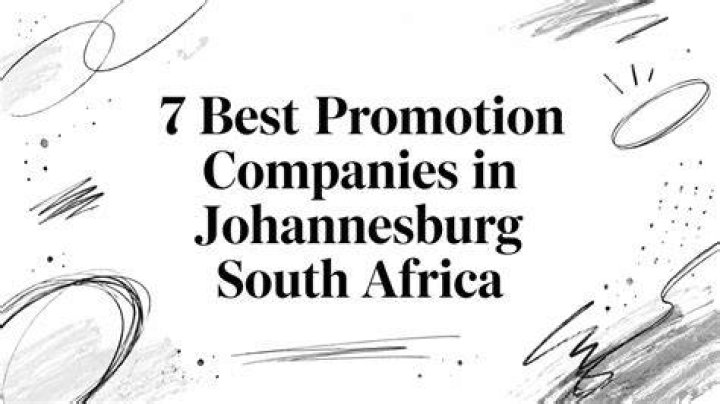 Promotion companies in Johannesburg