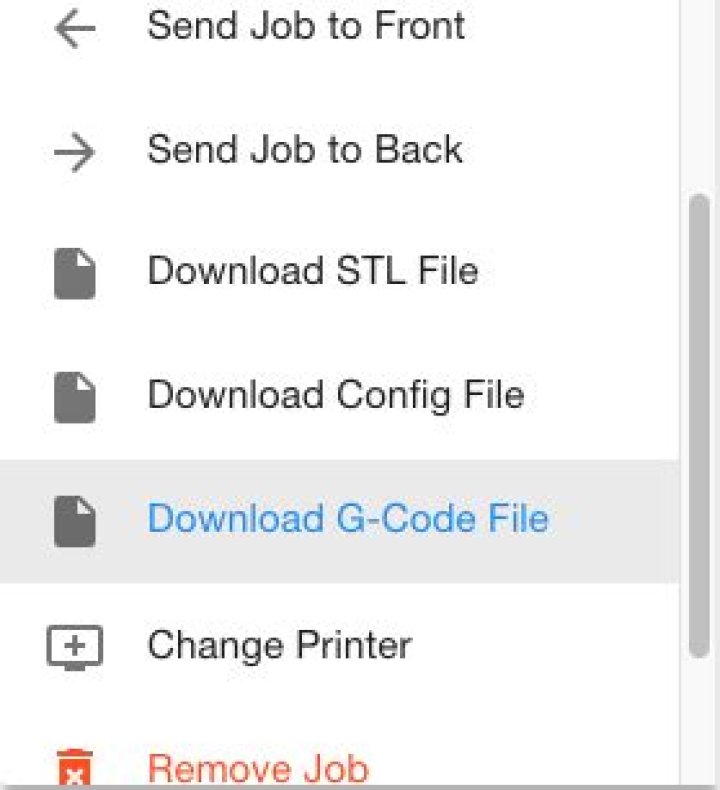 (Queued) print job tiles and modification menu